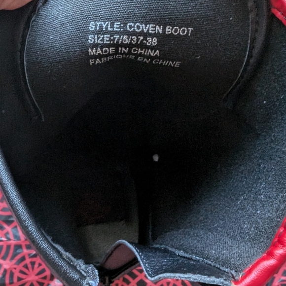 Coven Boot Split Red/Black - Picture 5 of 6